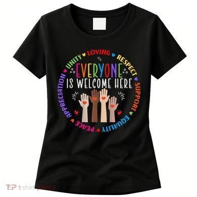 Everyone Is Welcome Here Idaho Teacher Women's T-Shirt