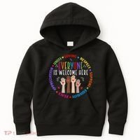 Everyone Is Welcome Here Idaho Teacher Kids Hoodie thumb 0