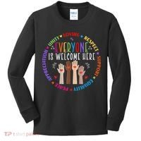 Everyone Is Welcome Here Idaho Teacher Kids Long Sleeve Shirt thumb 0