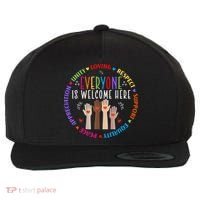 Everyone Is Welcome Here Idaho Teacher Wool Snapback Cap thumb 0
