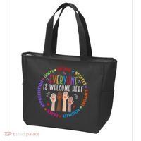 Everyone Is Welcome Here Idaho Teacher Tote Bag thumb 3