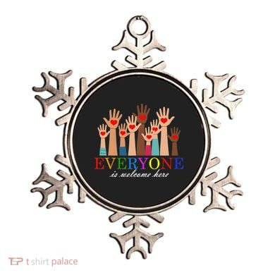 Everyone Is Welcome Here Idaho Teacher Support Lgbt Heart Ornament