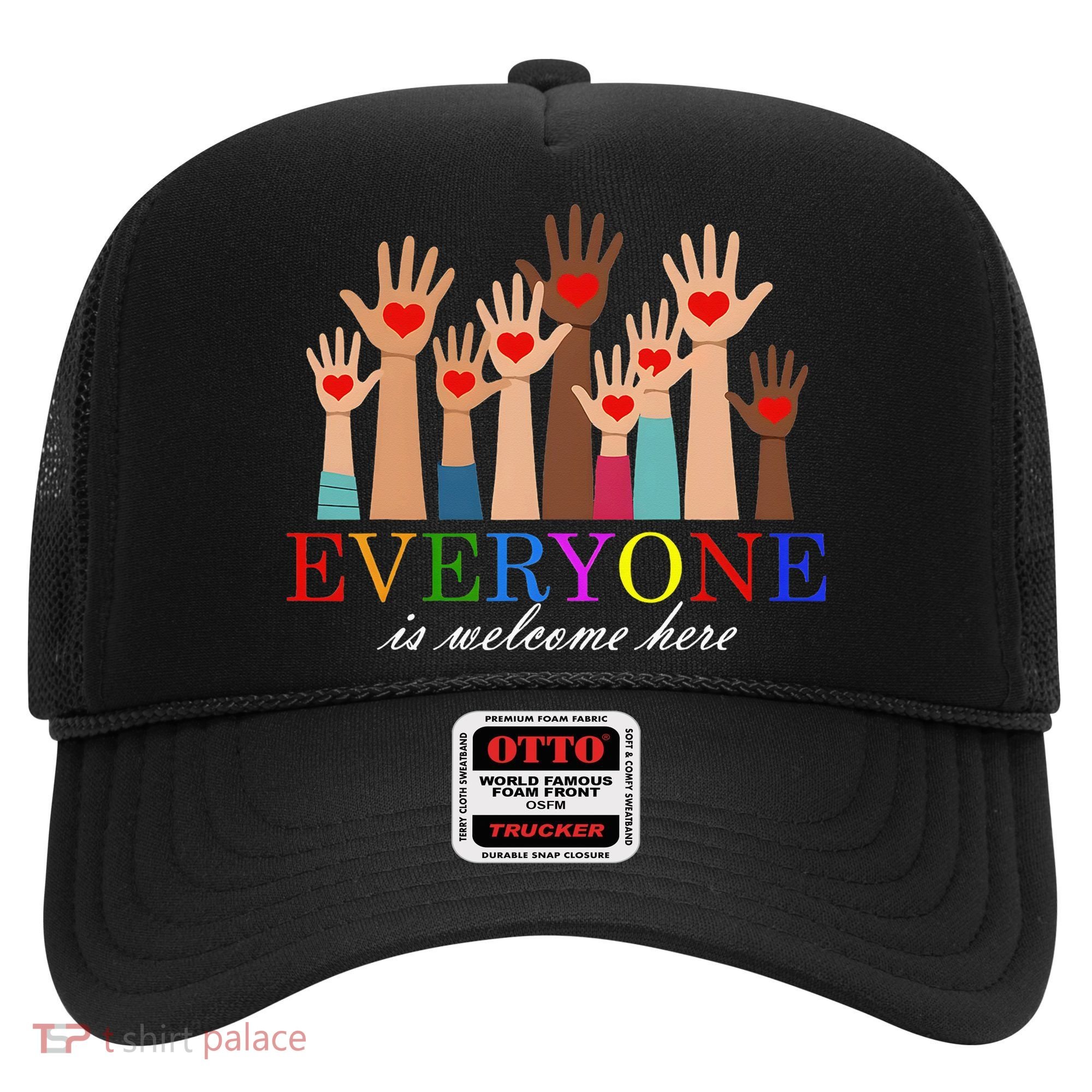 Everyone Is Welcome Here Idaho Teacher Support Lgbt Heart Hat