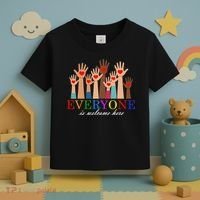 Everyone Is Welcome Here Idaho Teacher Support Lgbt Heart Toddler T-Shirt thumb 3