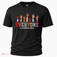 Everyone Is Welcome Here Idaho Teacher  Cooling Performance Crew T-Shirt thumb 0