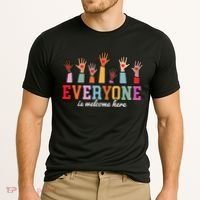 Everyone Is Welcome Here Idaho Teacher  Cooling Performance Crew T-Shirt thumb 2