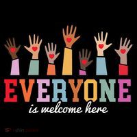 Everyone Is Welcome Here Idaho Teacher  Ornament thumb 1