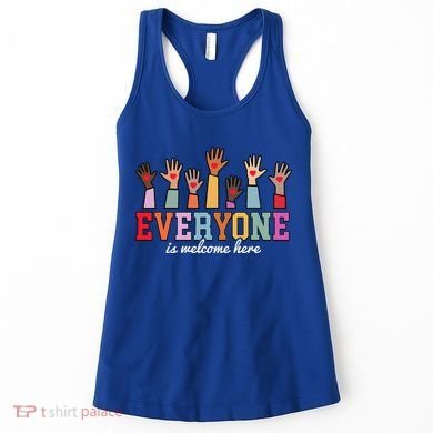 Everyone Is Welcome Here Idaho Teacher  Women's Tank Top