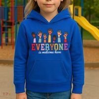 Everyone Is Welcome Here Idaho Teacher  Kids Hoodie thumb 3