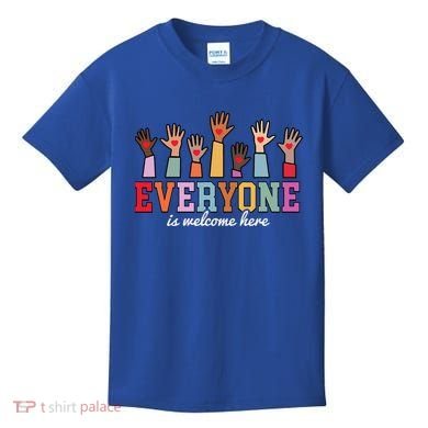 Everyone Is Welcome Here Idaho Teacher  Kids T-Shirt