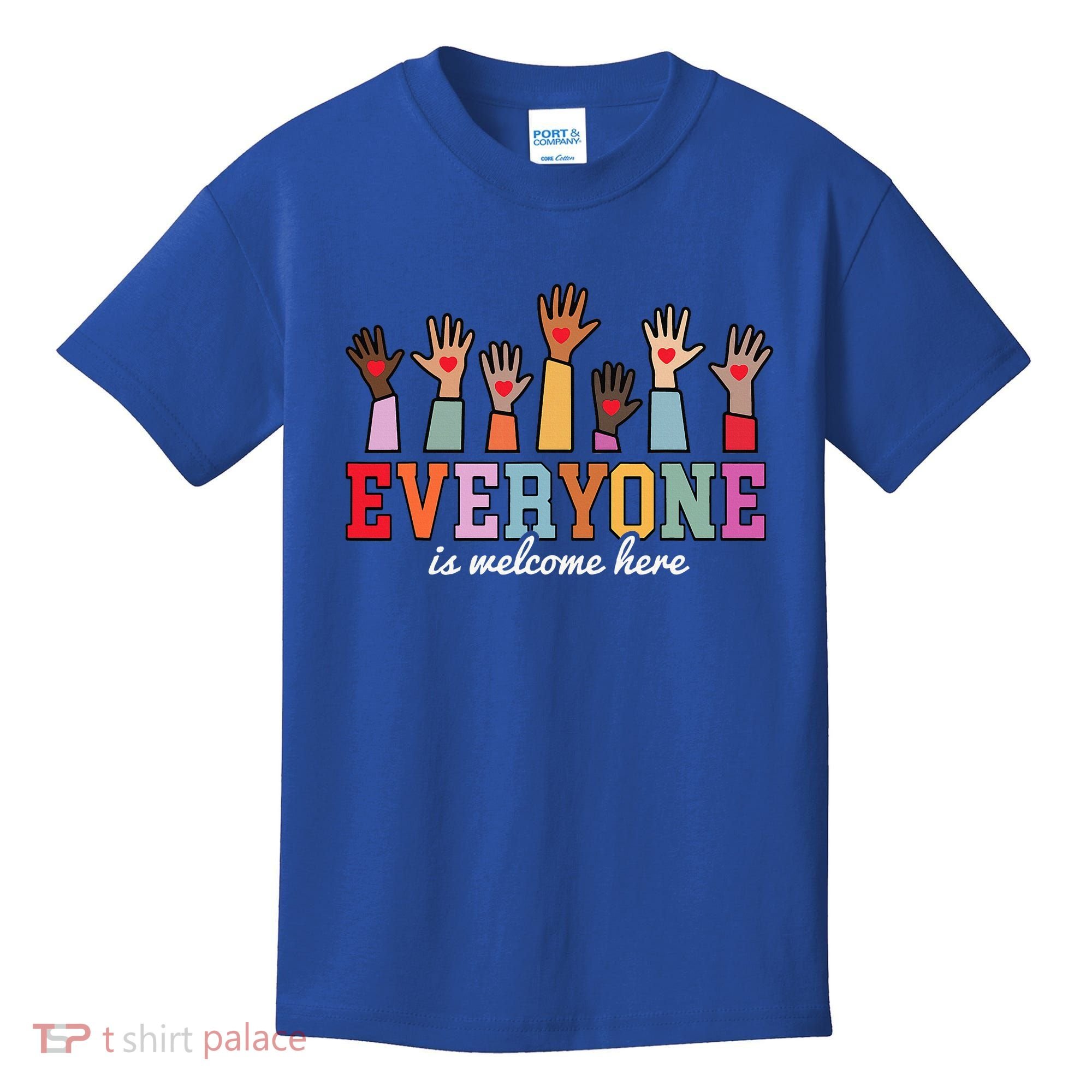 Everyone Is Welcome Here Idaho Teacher  Kids T-Shirt