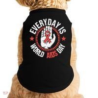 Everyday Is World Aids Day HIV AIDS Awareness Red Ribbon Doggie Tank thumb 0