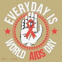 Everyday Is World Aids Day HIV AIDS Awareness Red Ribbon Polo thumb 2
