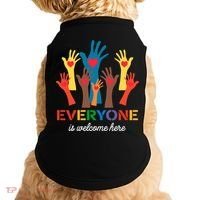 Everyone Is Welcome Here Idaho Teacher Doggie Tank thumb 0