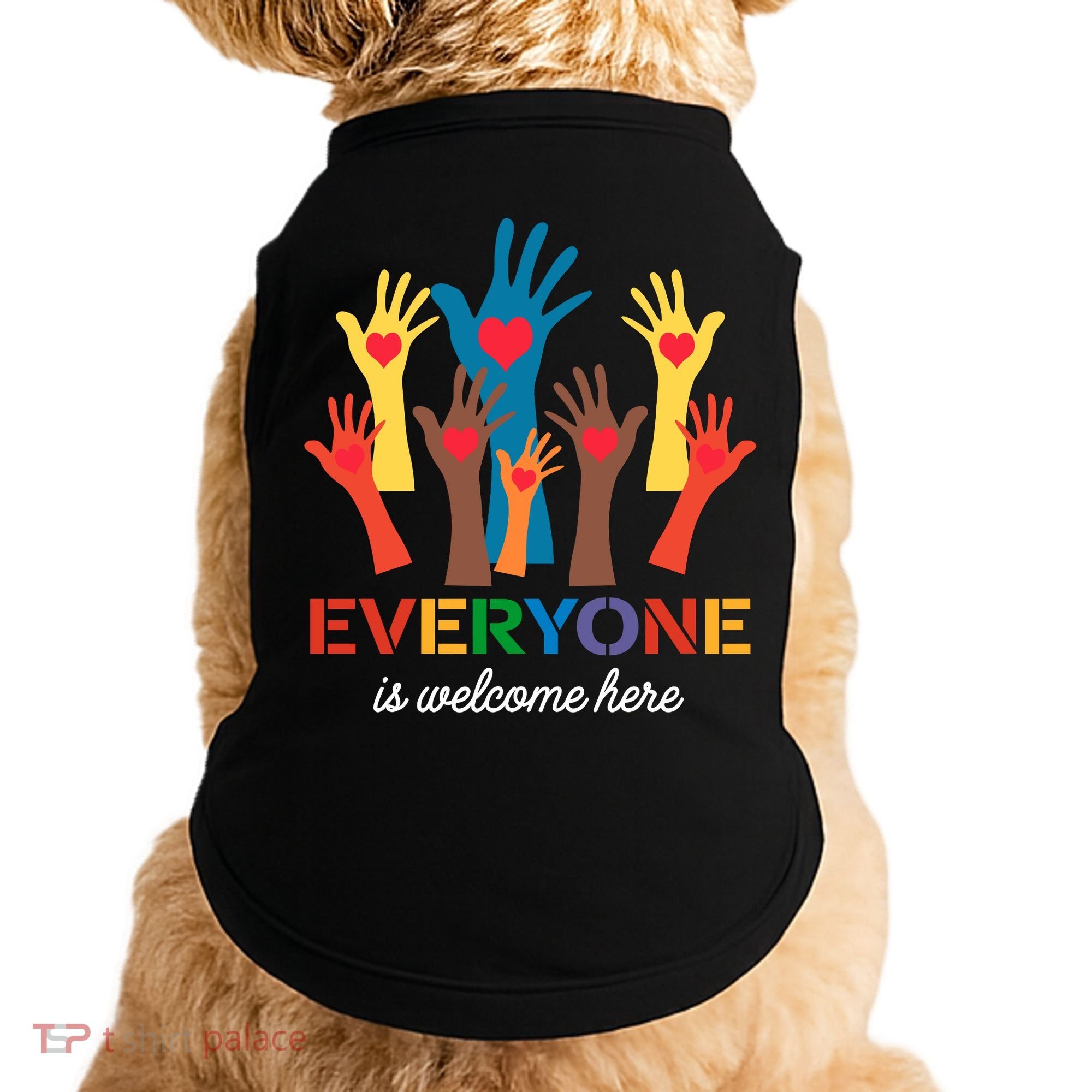 Everyone Is Welcome Here Idaho Teacher Doggie Tank
