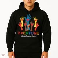 Everyone Is Welcome Here Idaho Teacher Hoodie thumb 2