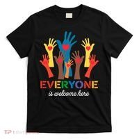 Everyone Is Welcome Here Idaho Teacher T-Shirt thumb 0