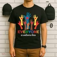 Everyone Is Welcome Here Idaho Teacher T-Shirt thumb 6