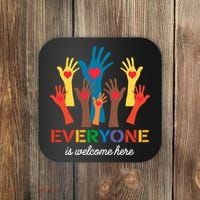 Everyone Is Welcome Here Idaho Teacher Coaster thumb 0