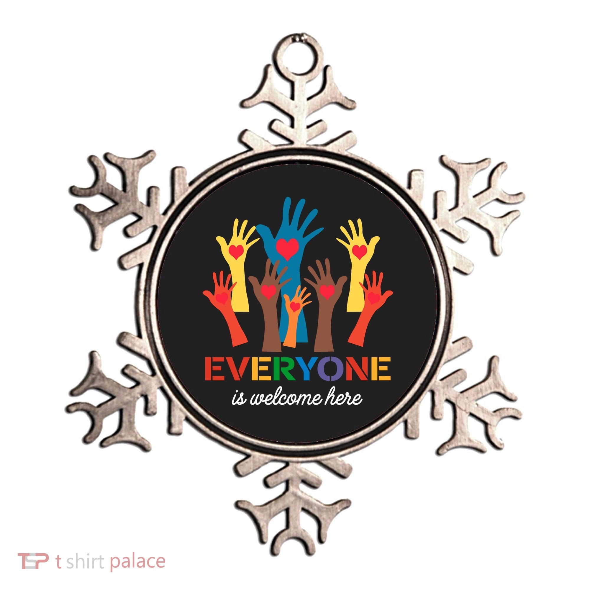 Everyone Is Welcome Here Idaho Teacher Ornament