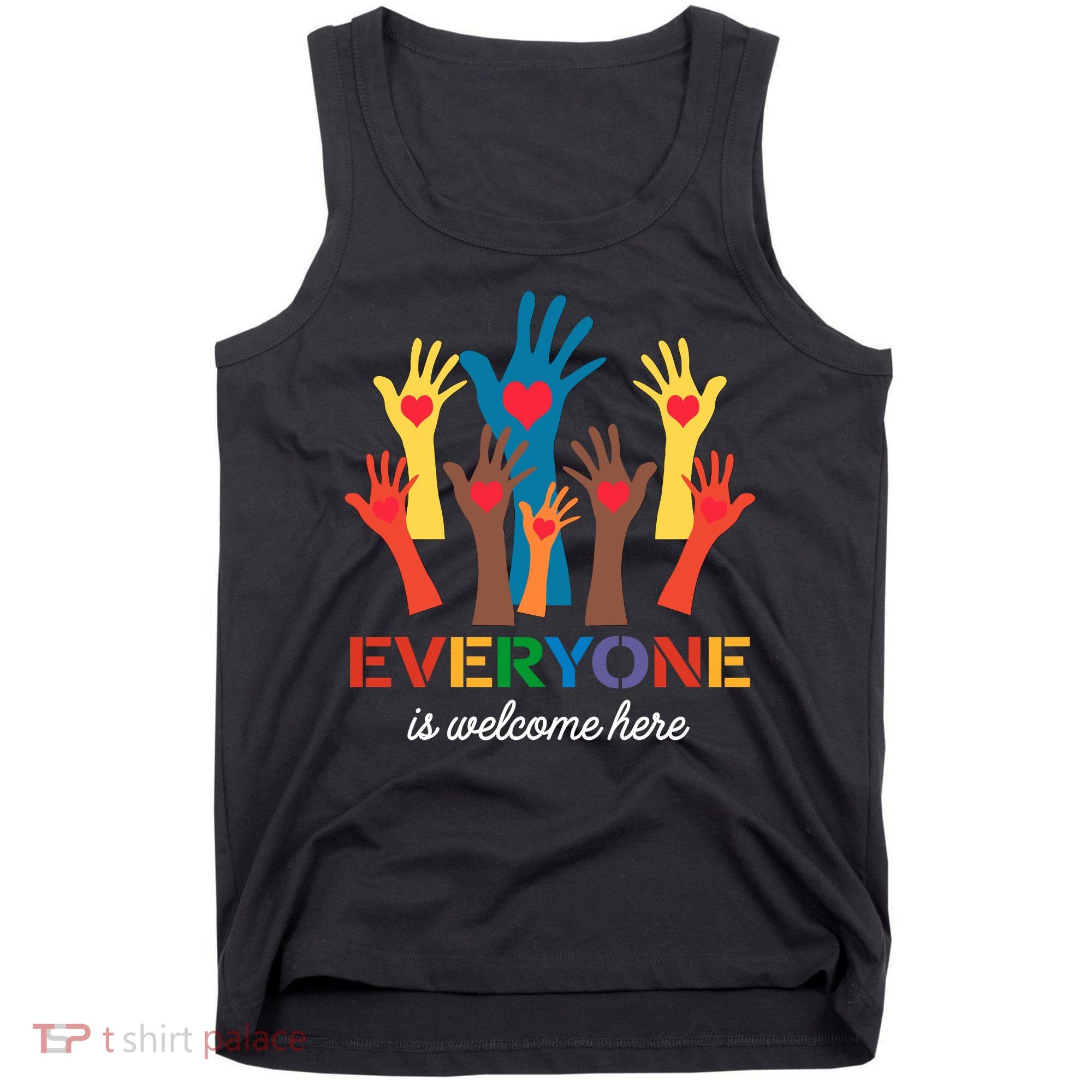 Everyone Is Welcome Here Idaho Teacher Tank Top