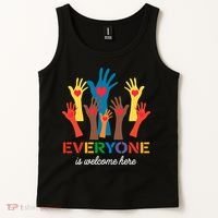 Everyone Is Welcome Here Idaho Teacher Tank Top thumb 2