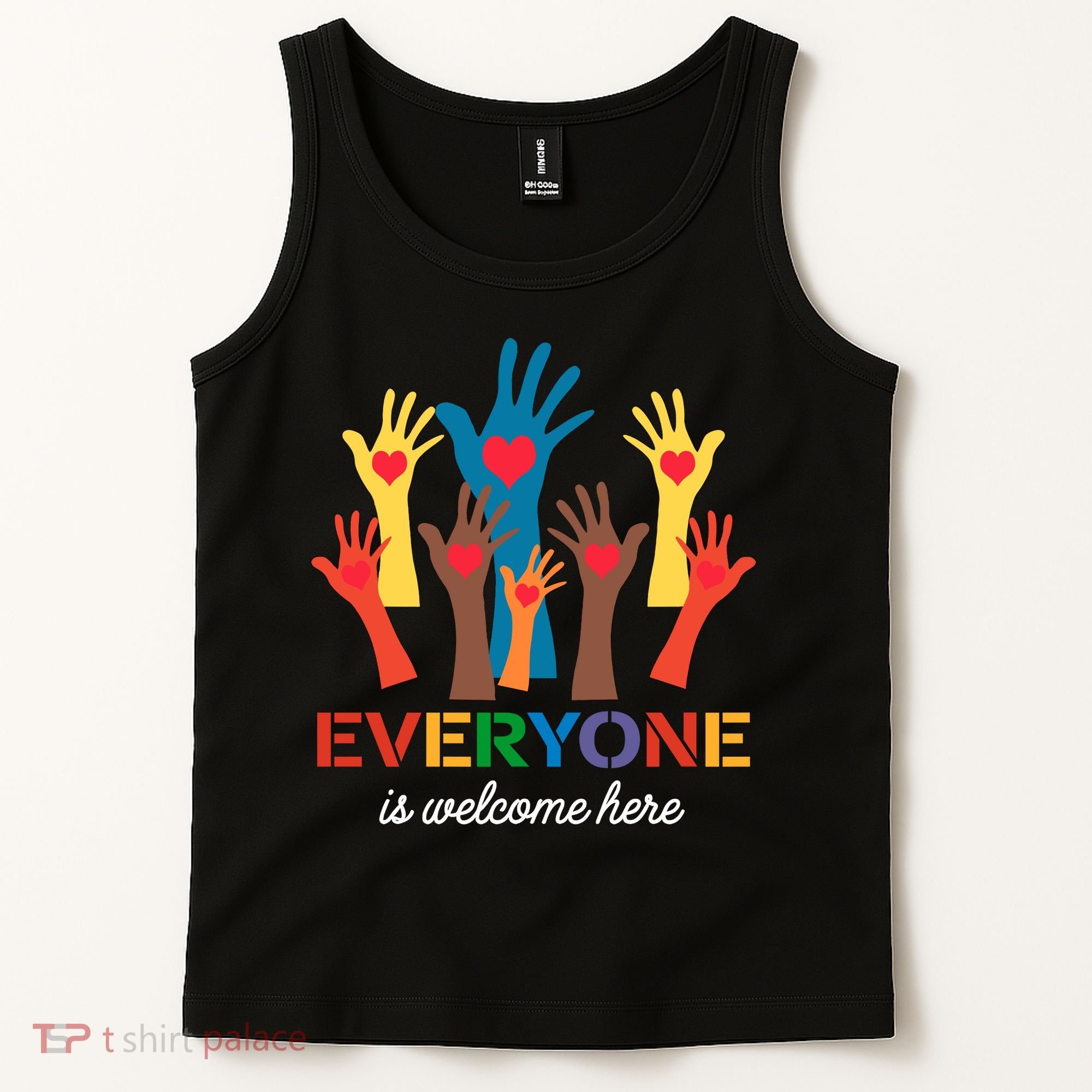Everyone Is Welcome Here Idaho Teacher Tank Top