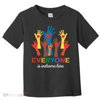 Everyone Is Welcome Here Idaho Teacher Toddler T-Shirt thumb 0