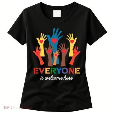 Everyone Is Welcome Here Idaho Teacher Women's T-Shirt