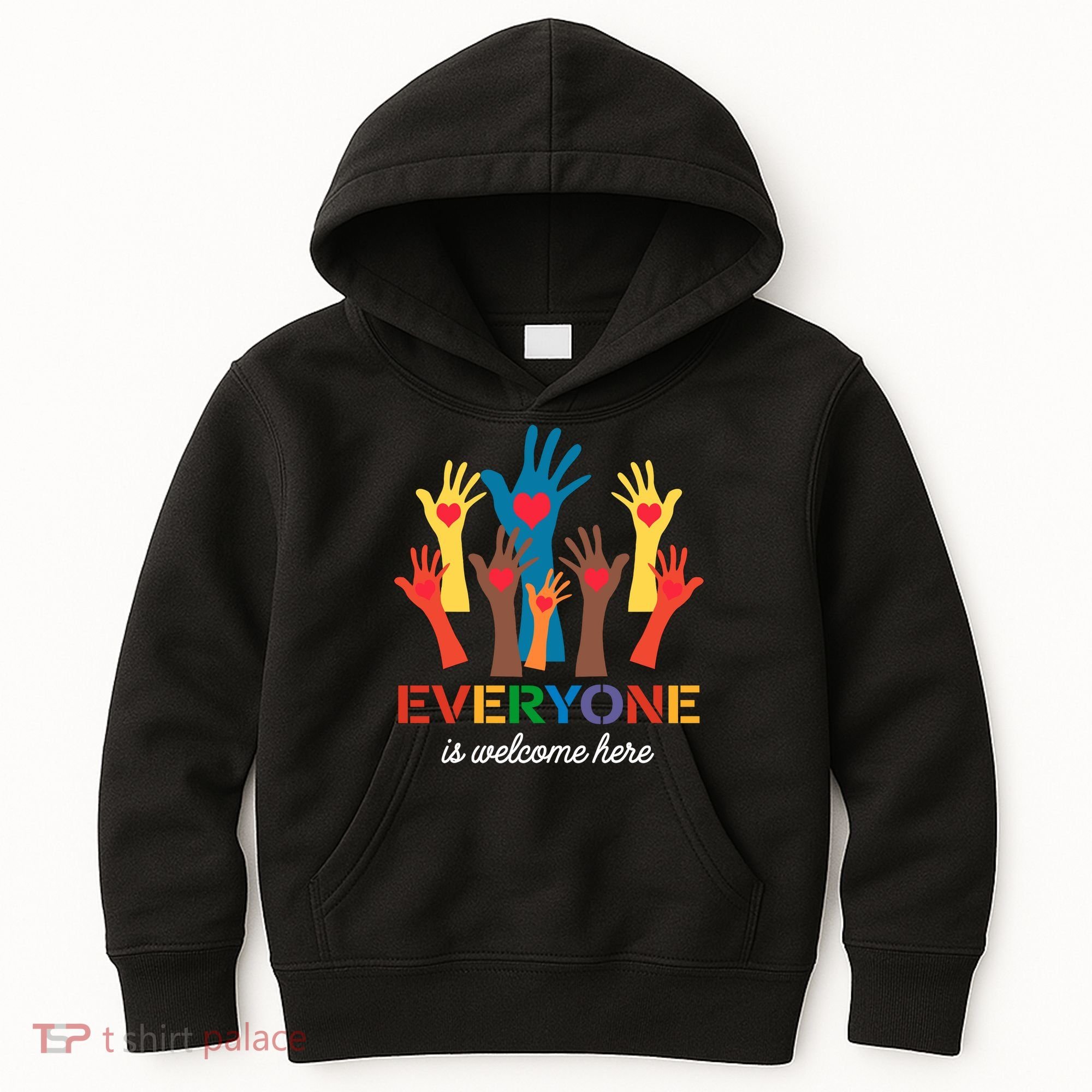 Everyone Is Welcome Here Idaho Teacher Kids Hoodie