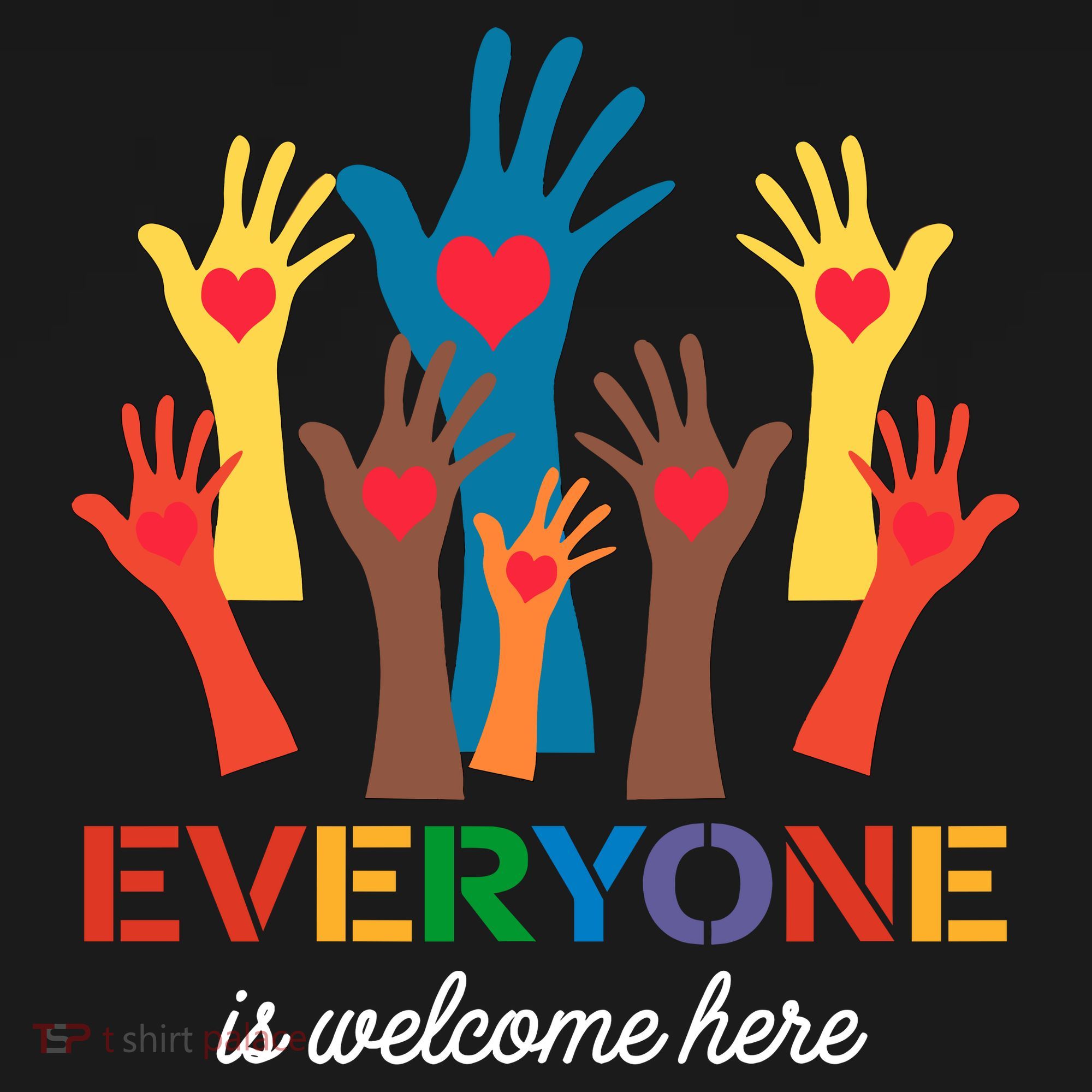 Everyone Is Welcome Here Idaho Teacher Kids Long Sleeve Shirt