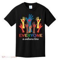 Everyone Is Welcome Here Idaho Teacher Kids T-Shirt thumb 0