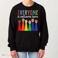 Everyone Is Welcome Here Idaho Teacher Women's Sweatshirt thumb 0