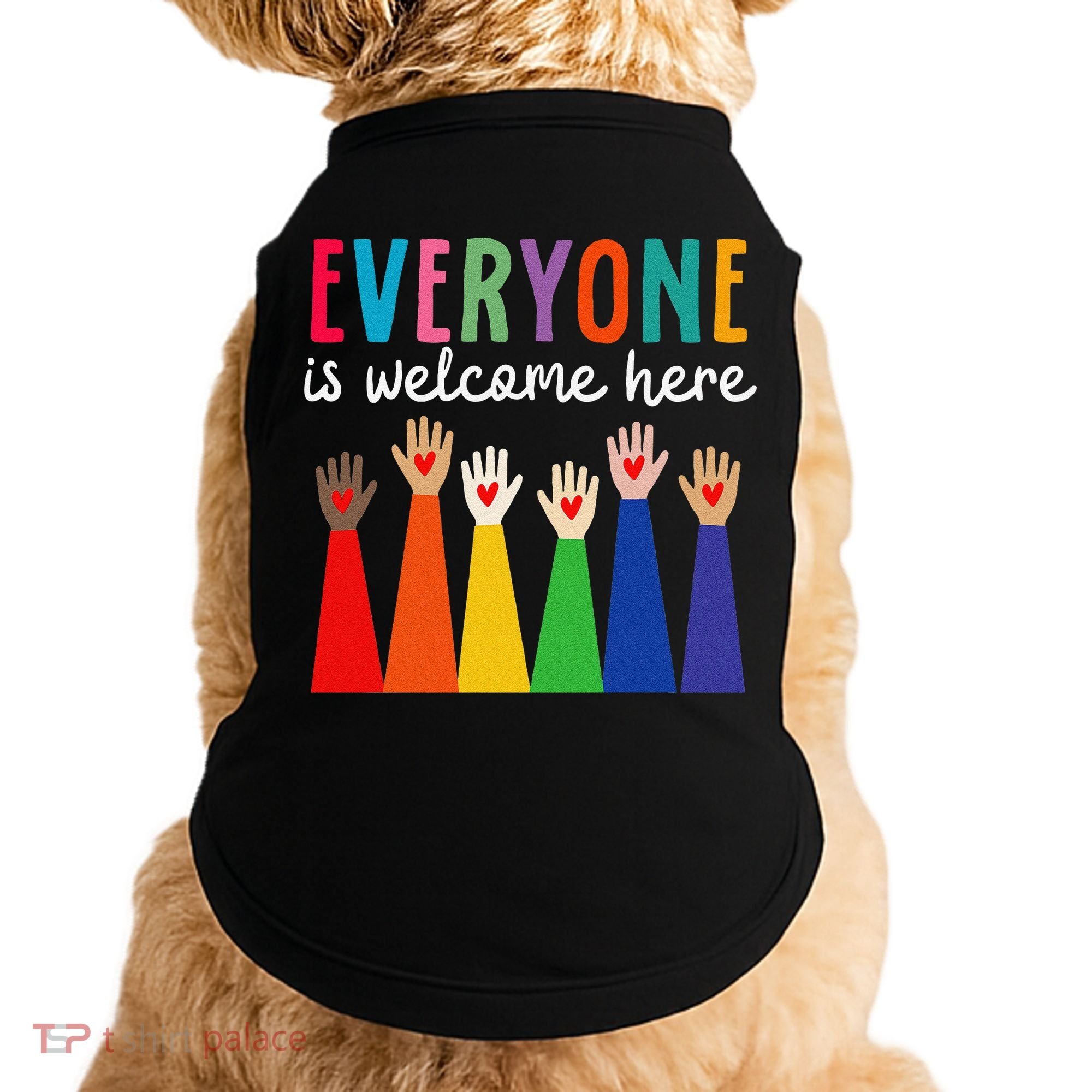 Everyone Is Welcome Here Idaho Teacher Doggie Tank
