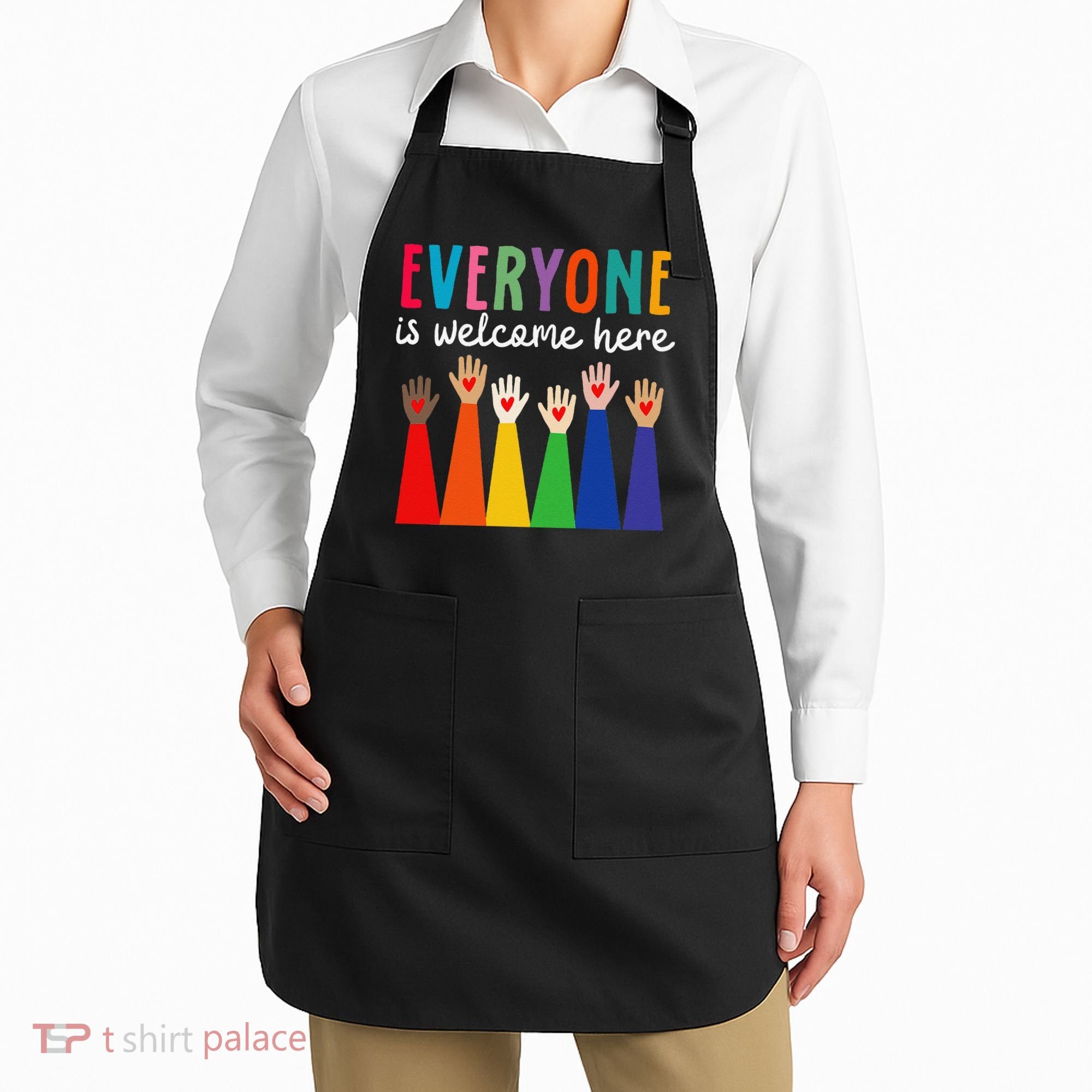 Everyone Is Welcome Here Idaho Teacher Apron