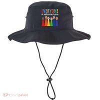 Everyone Is Welcome Here Idaho Teacher Bucket Hat thumb 0