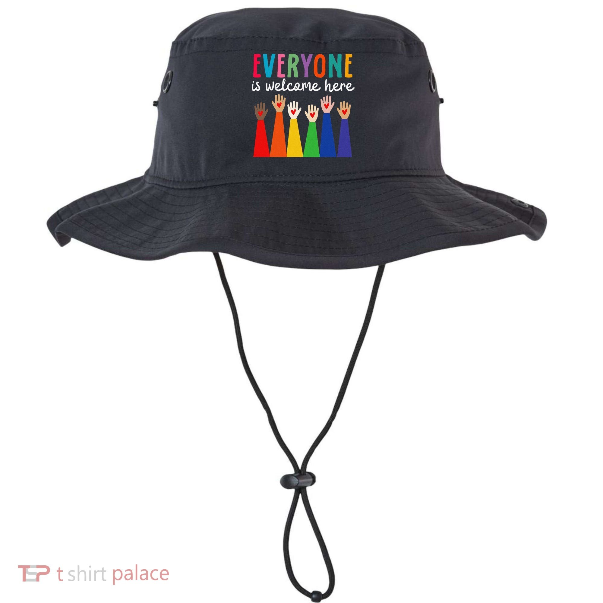 Everyone Is Welcome Here Idaho Teacher Bucket Hat