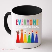 Everyone Is Welcome Here Idaho Teacher Coffee Mug thumb 0