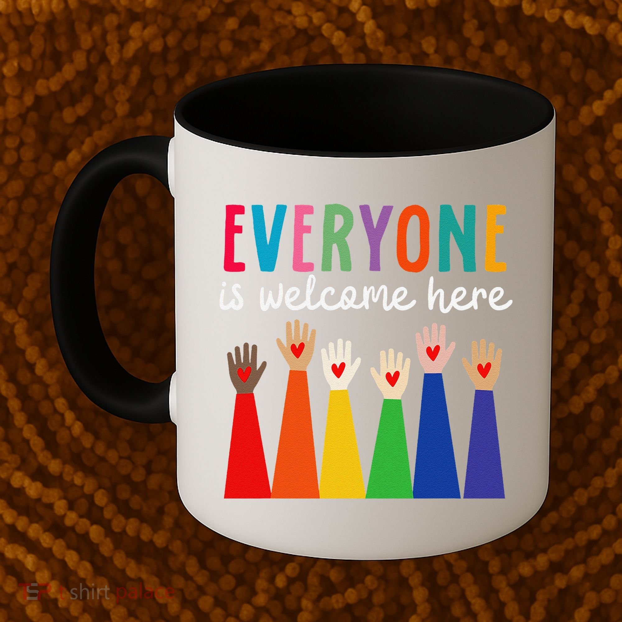 Everyone Is Welcome Here Idaho Teacher Coffee Mug