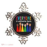 Everyone Is Welcome Here Idaho Teacher Ornament thumb 0
