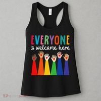 Everyone Is Welcome Here Idaho Teacher Women's Tank Top thumb 3