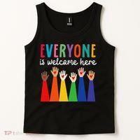 Everyone Is Welcome Here Idaho Teacher Tank Top thumb 2