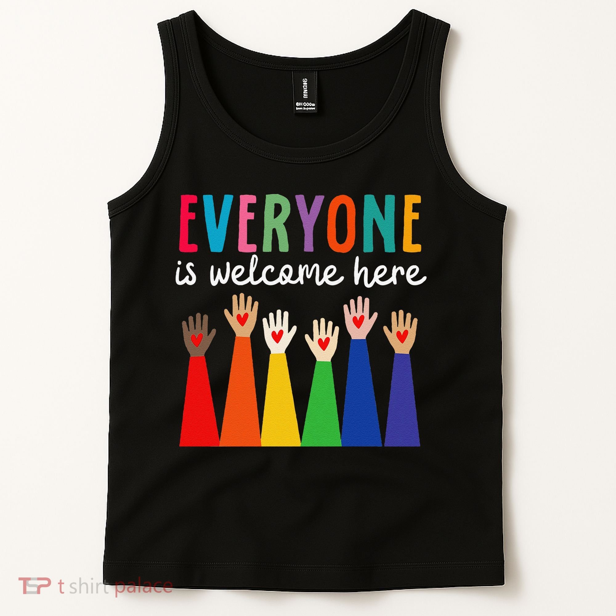 Everyone Is Welcome Here Idaho Teacher Tank Top