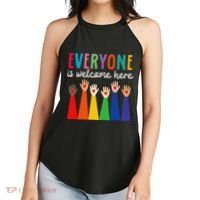 Everyone Is Welcome Here Idaho Teacher Women's Perfect Tri Rocker Tank thumb 2