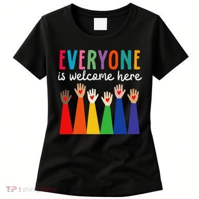 Everyone Is Welcome Here Idaho Teacher Women's T-Shirt