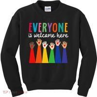 Everyone Is Welcome Here Idaho Teacher Kids Sweatshirt thumb 0