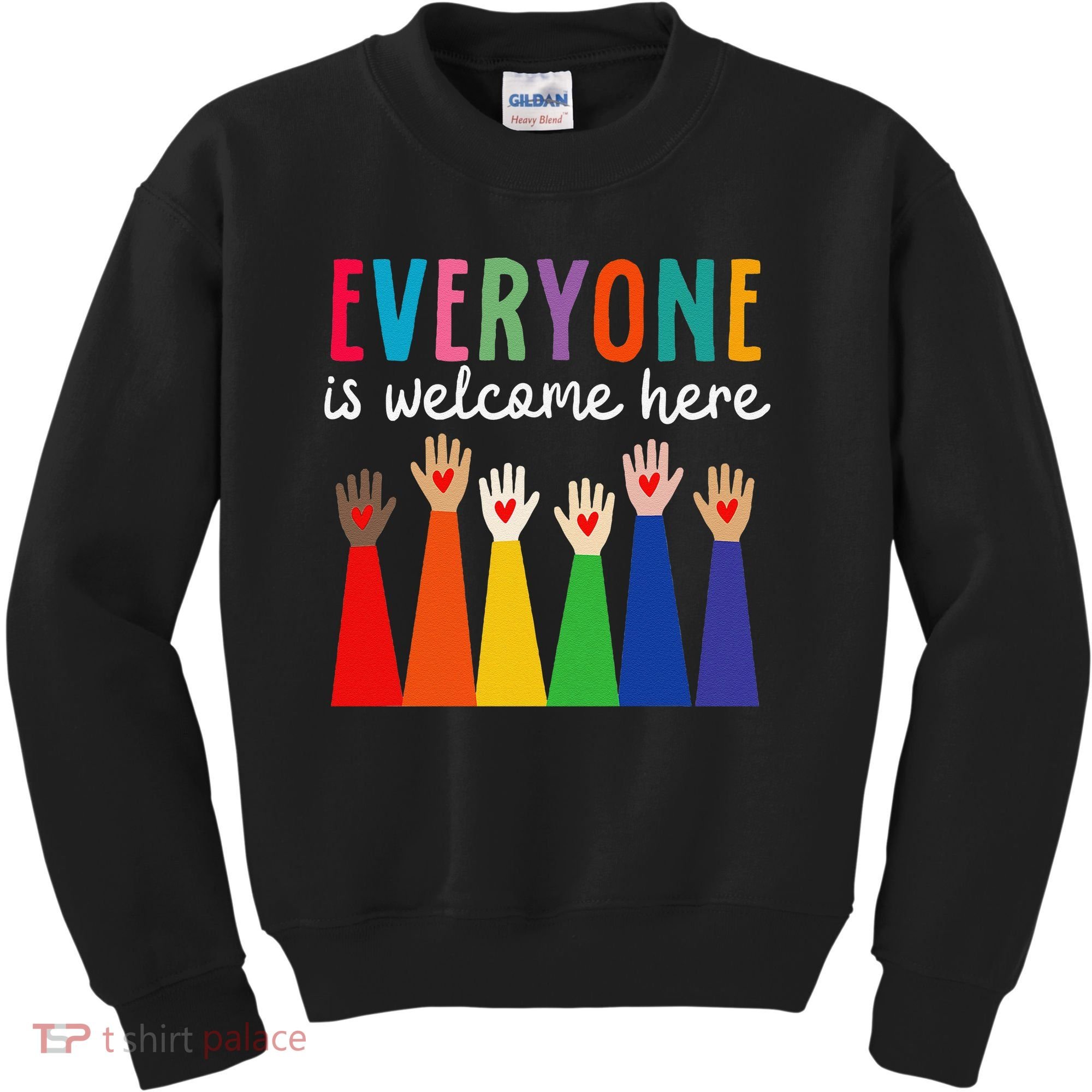 Everyone Is Welcome Here Idaho Teacher Kids Sweatshirt