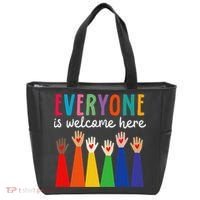 Everyone Is Welcome Here Idaho Teacher Tote Bag thumb 0