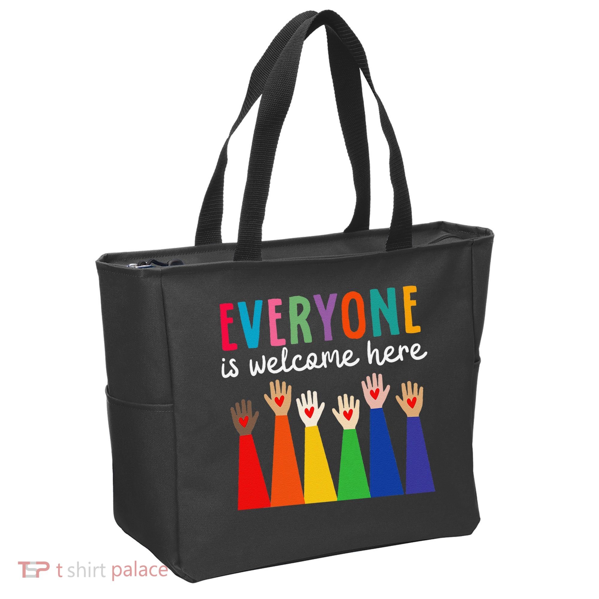 Everyone Is Welcome Here Idaho Teacher Tote Bag