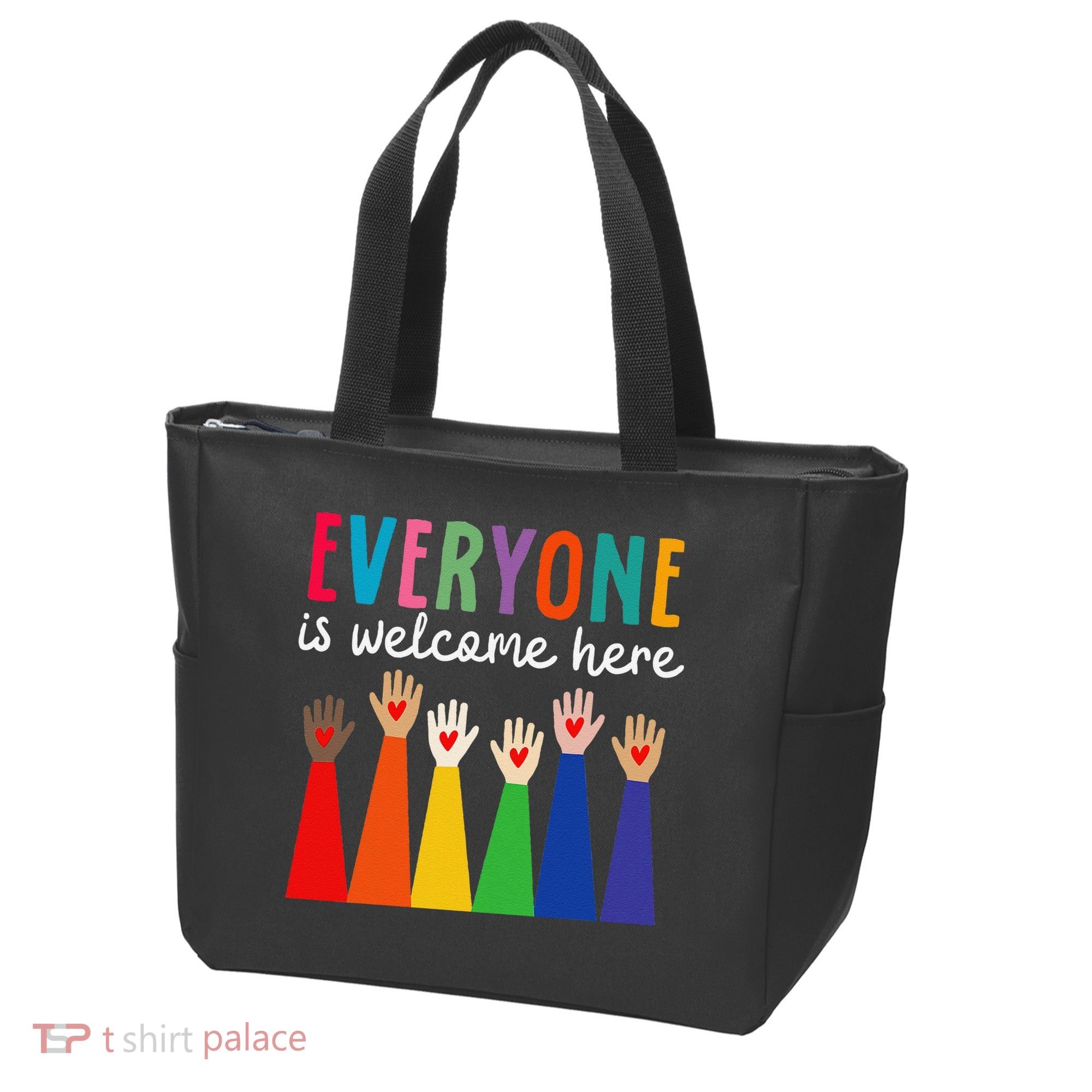 Everyone Is Welcome Here Idaho Teacher Tote Bag